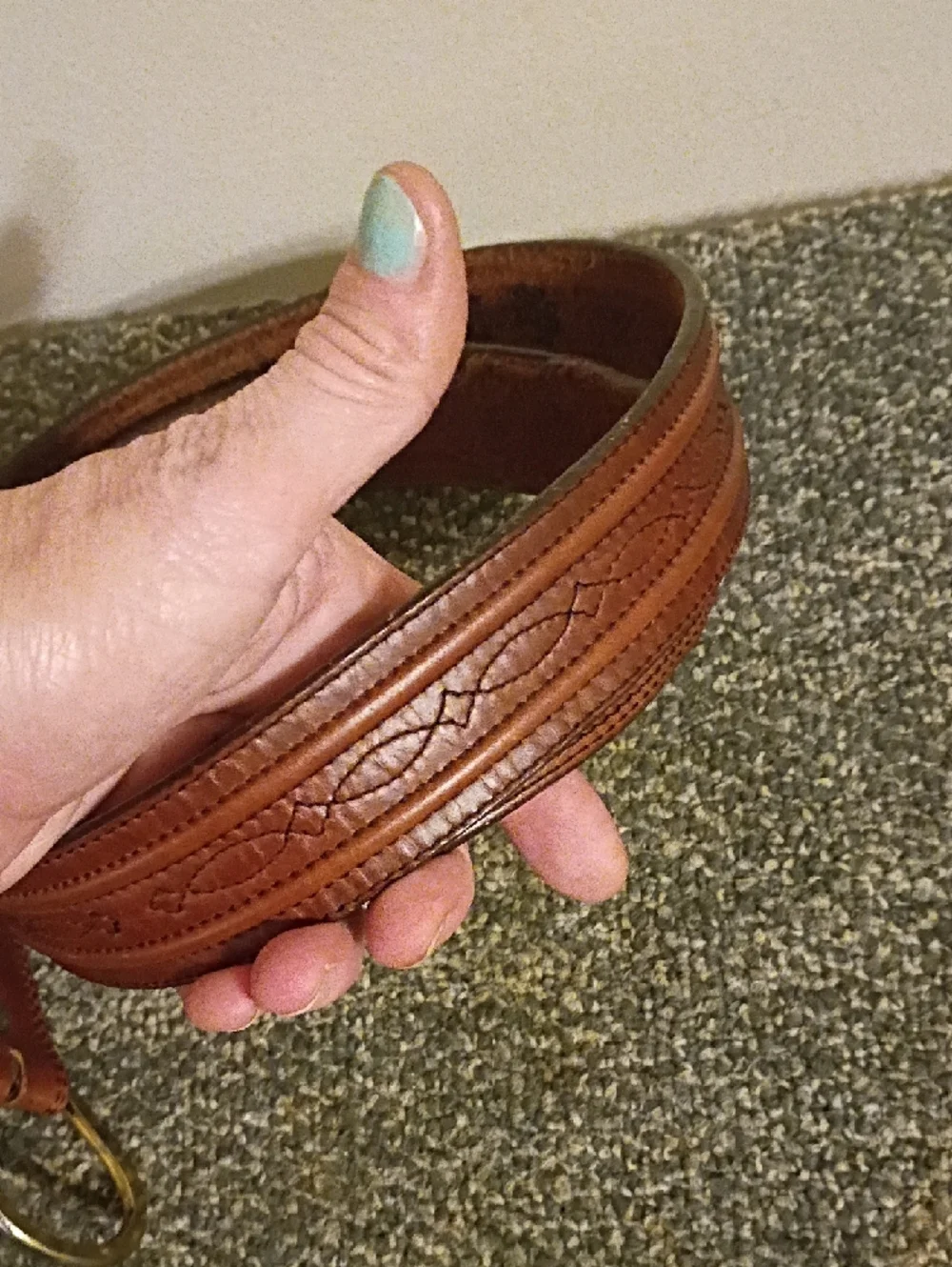 Men's Brown Leather Belt - Classic Casual Style